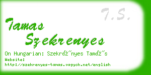 tamas szekrenyes business card